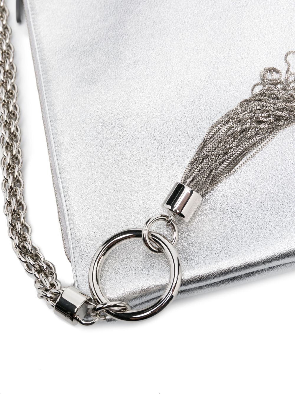 Callie metallic tassel clutch - 4