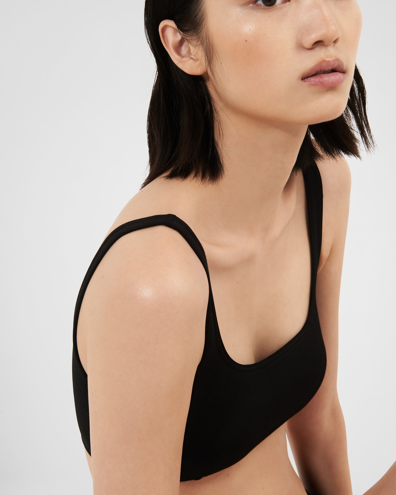 Interlock fabric bikini top 4
