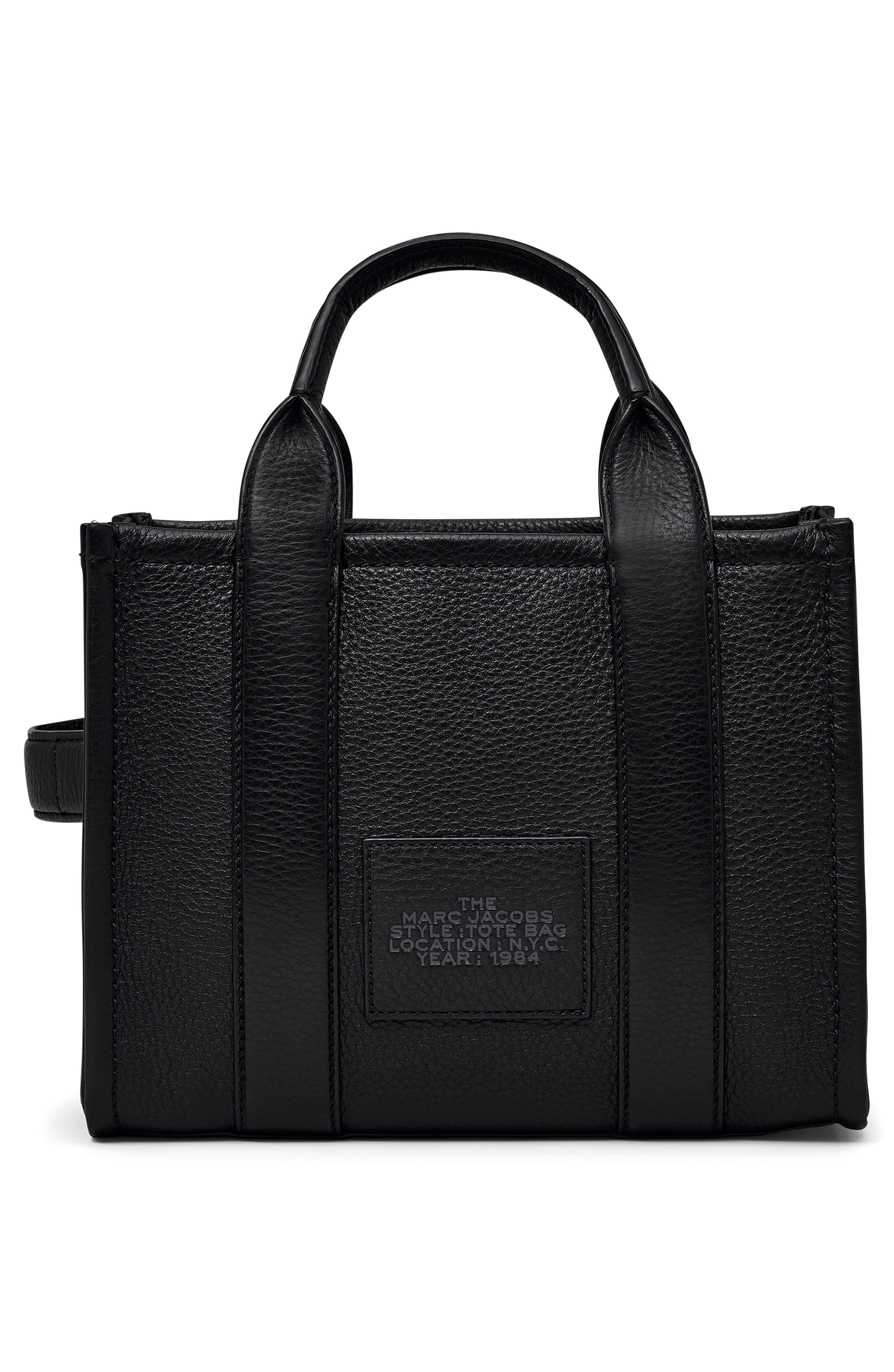 Marc Jacobs The Leather Small Tote Bag in Black at Nordstrom - 3