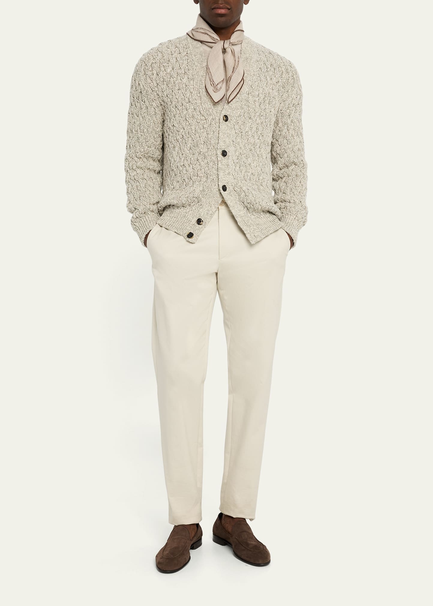Men's Alare Cashmere and Silk Foulard - 2