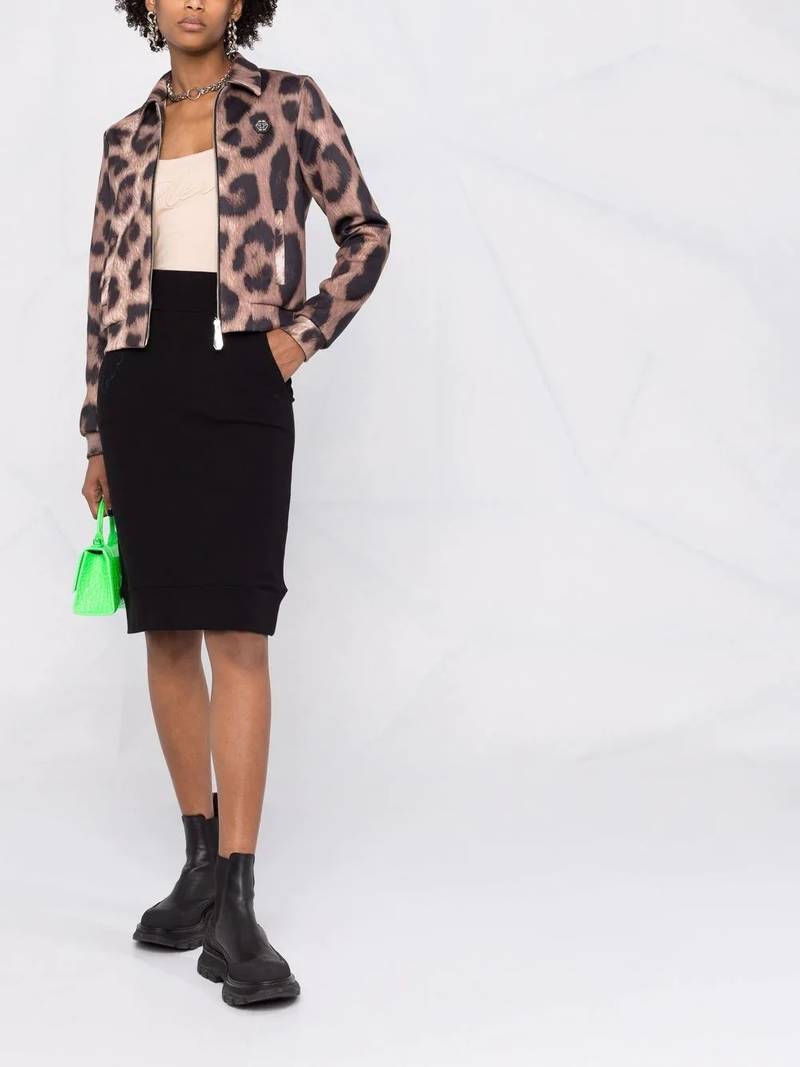 PHILIPP PLEIN logo-embroidered vest top outlook