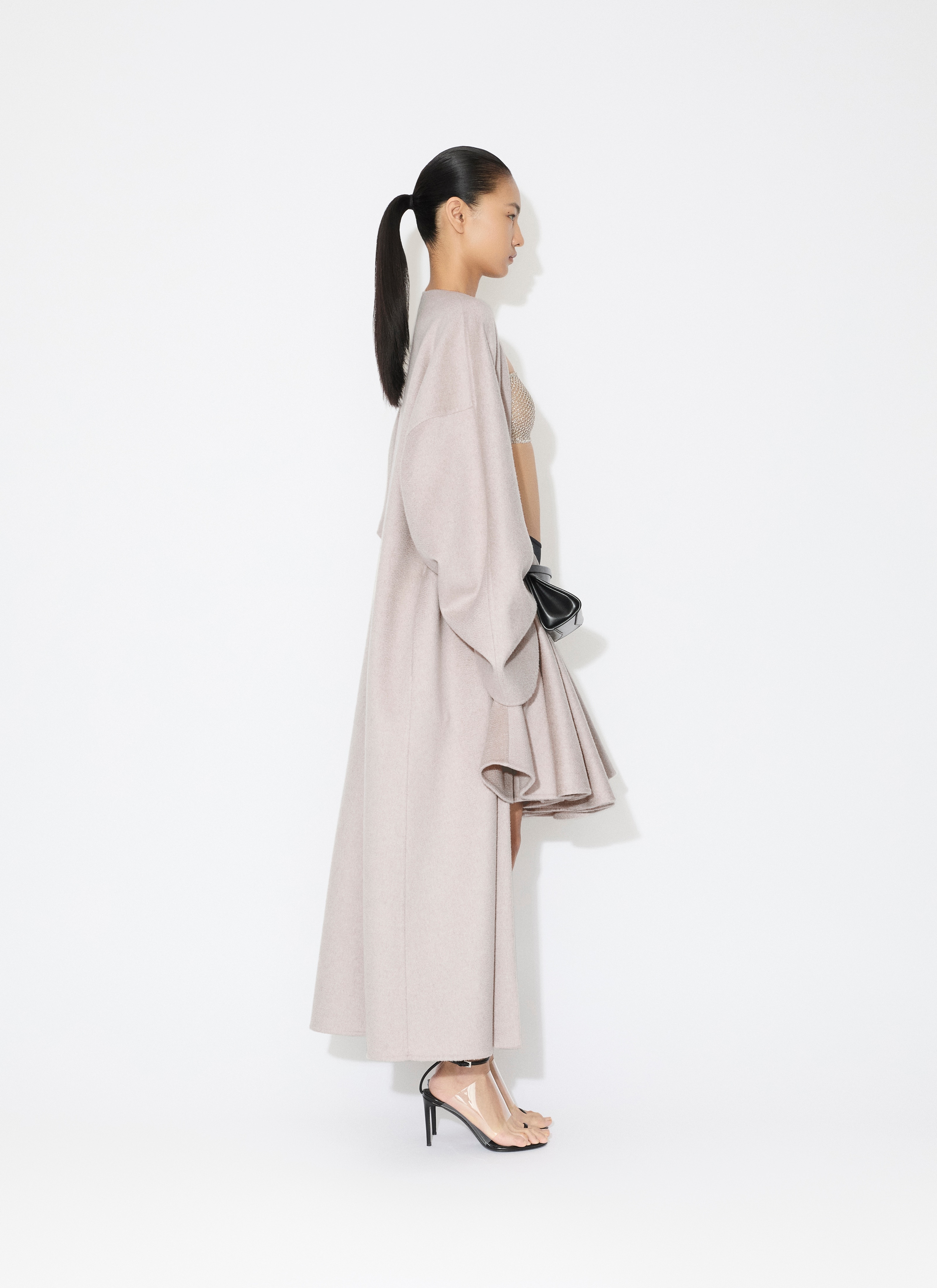 CASHMERE LONG COAT - 4