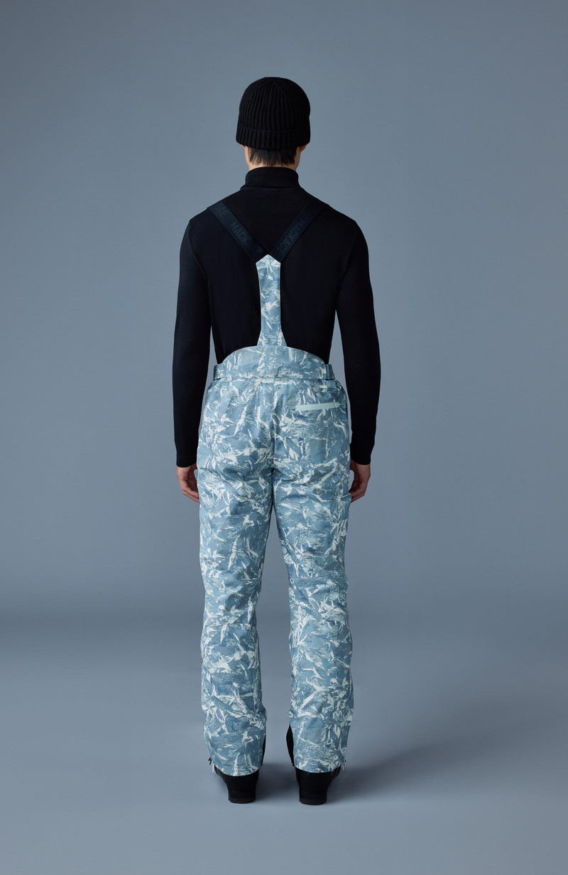 KENYON-FP Frost pattern ski pants with removable suspender 4