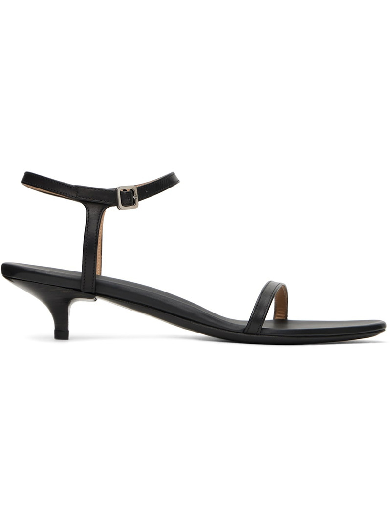 Black Fiuto Heeled Sandals 1