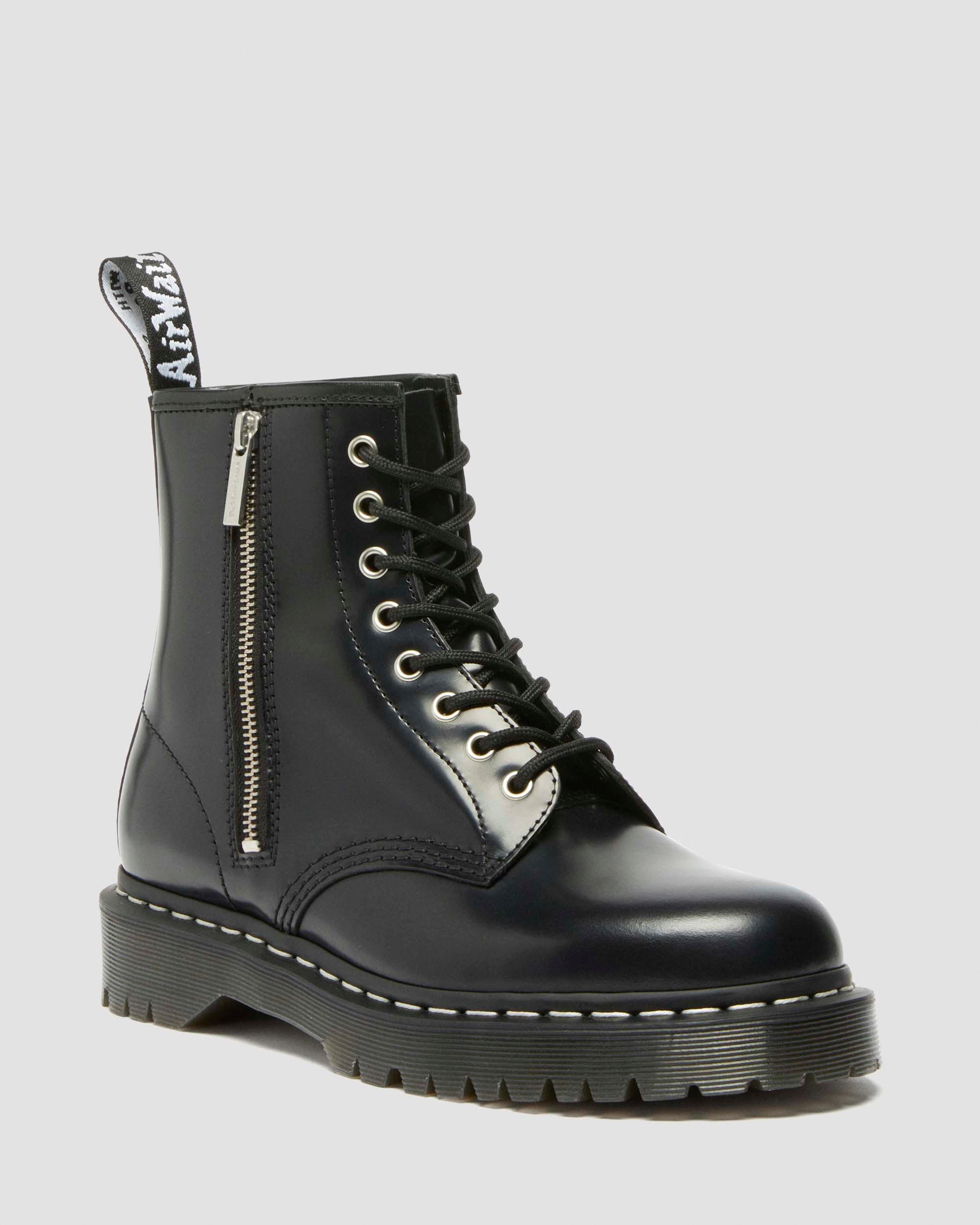 1460 Bex Smooth Leather Lace and Zip Boots - 5