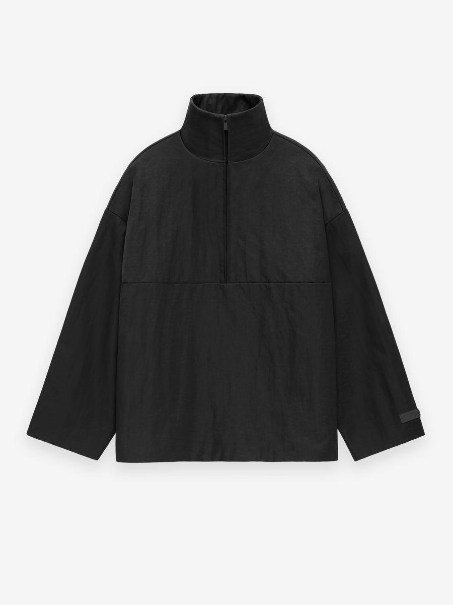 Textured Nylon Halfzip Pullover - 1