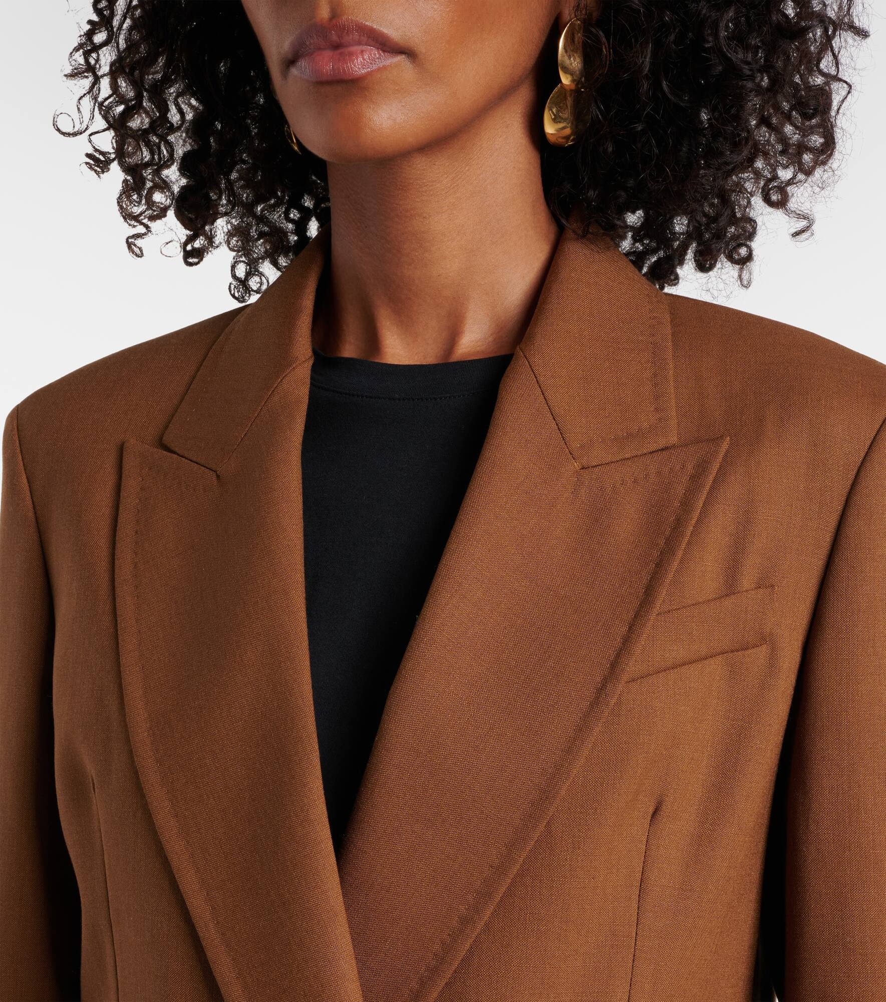 Palanca wool and silk-blend blazer - 4