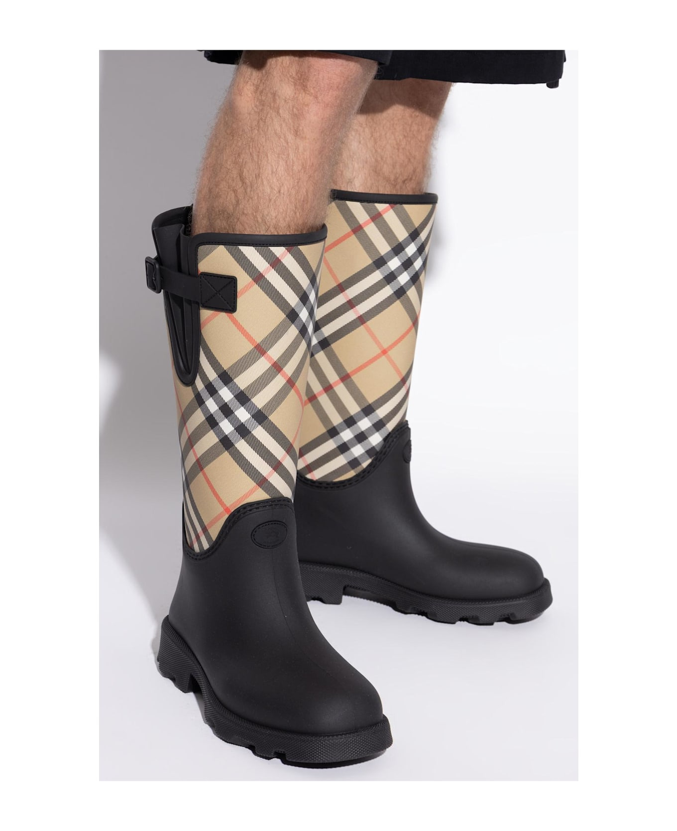 Burberry Plaid Pattern Rain Boots - 2