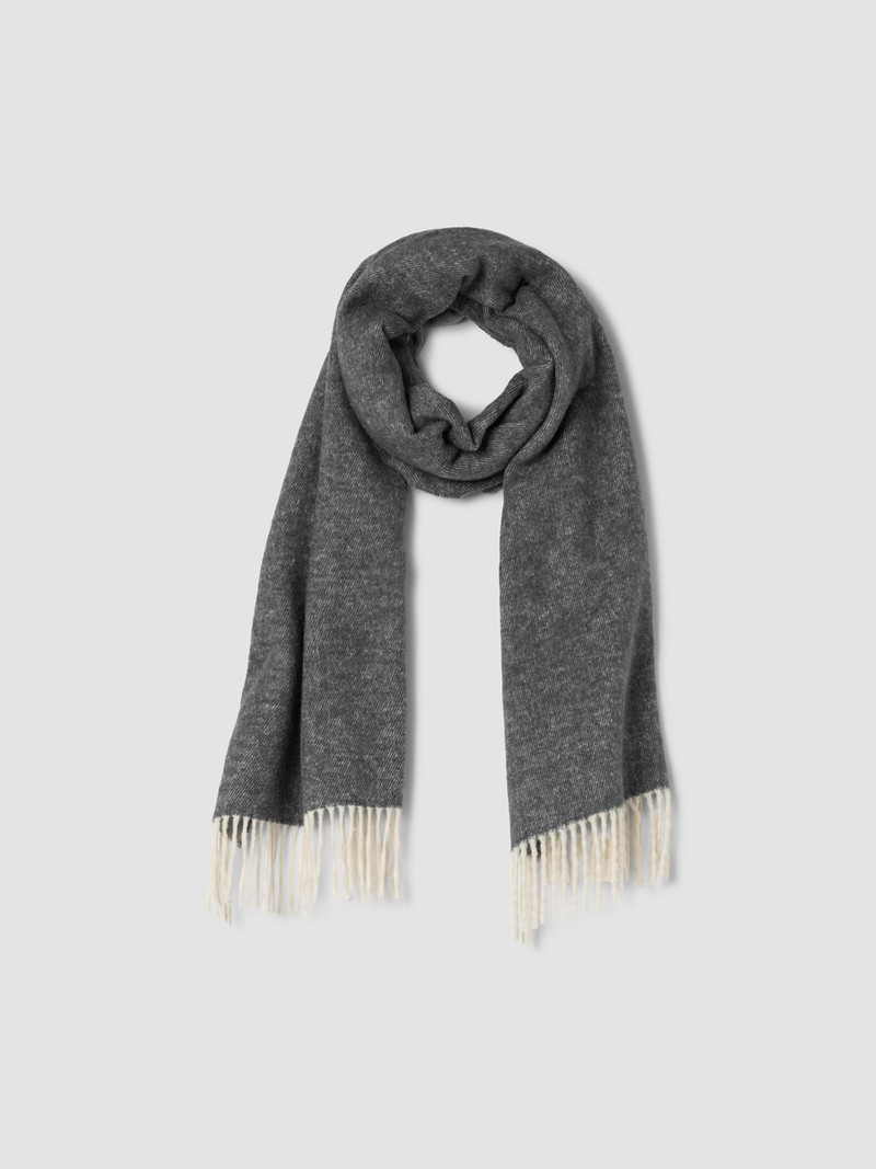 Brushed Recycled Cotton Cashmere Scarf 1