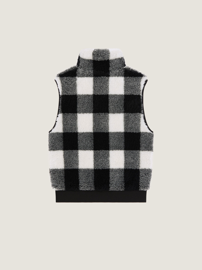 Givenchy CHECKED SLEEVELESS FLEECE JACKET outlook
