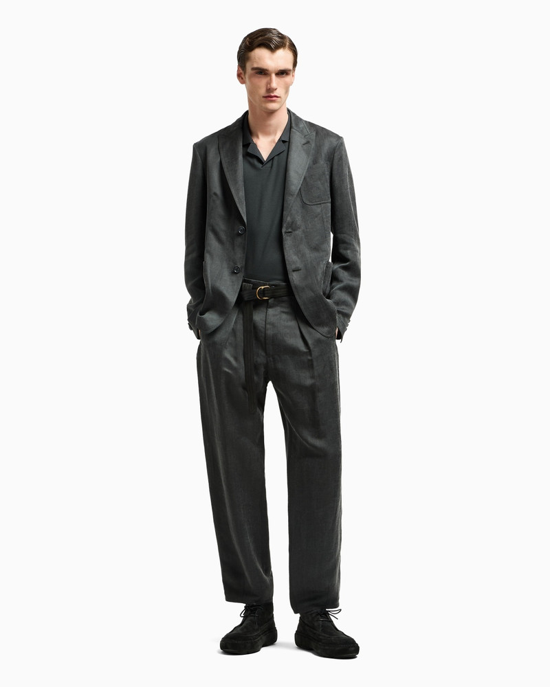 GIORGIO ARMANI SHORT-SLEEVED POLO SHIRT IN COTTON AND CASHMERE INTERLOCK outlook