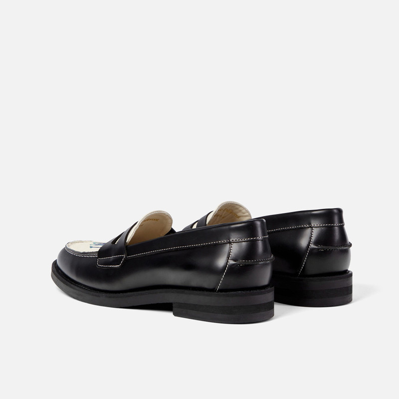 Wilde NY Black + White Penny Loafer - Women's 5