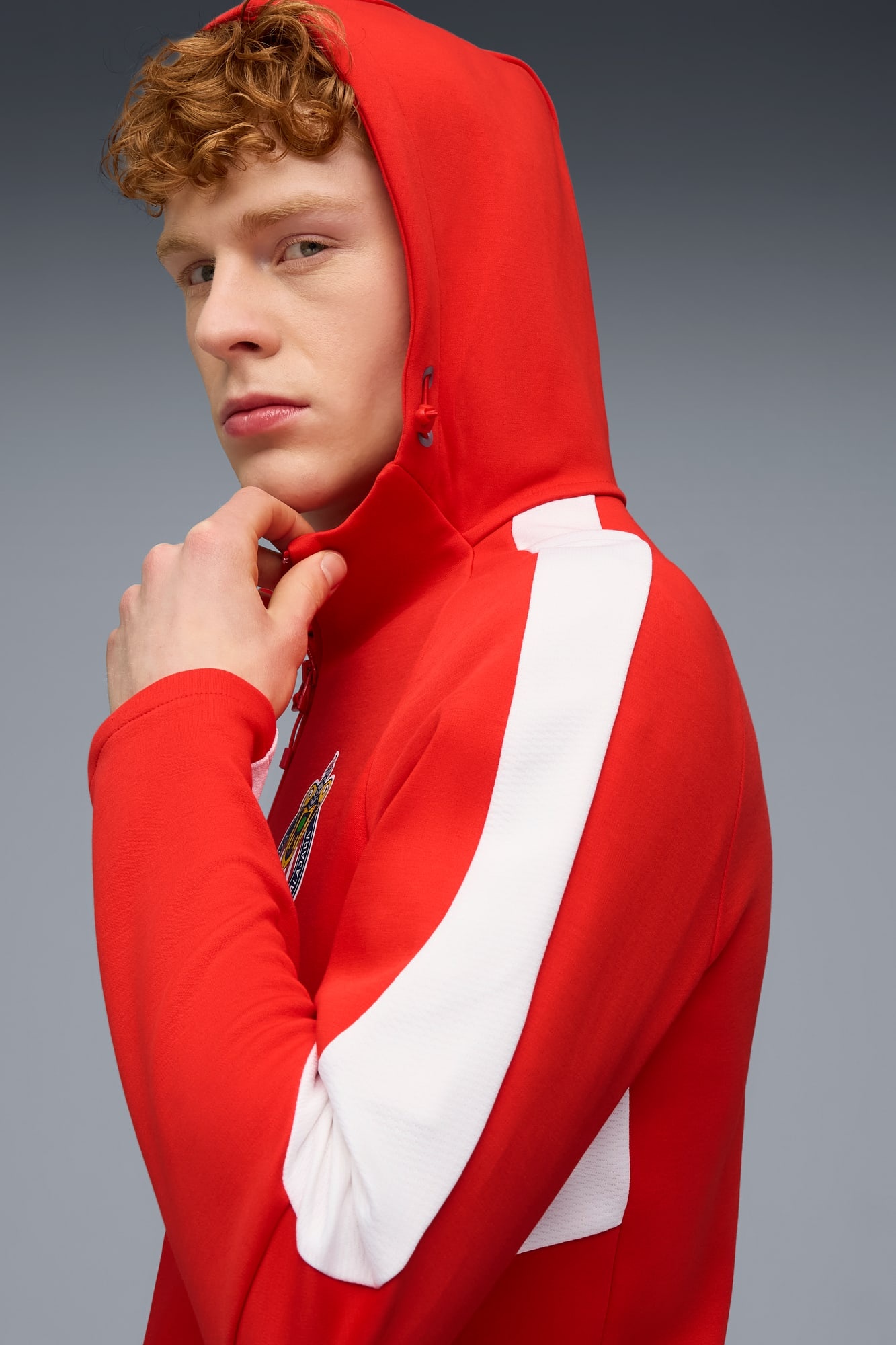 CD Guadalajara EVOSTRIPE Hooded Jacket Men - 4