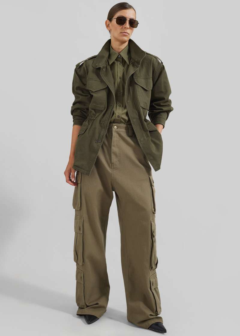 Prato Button Up Shirt - Khaki 10