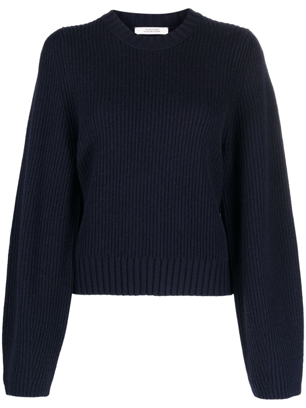 ribbed-knit sweatshirt - 1