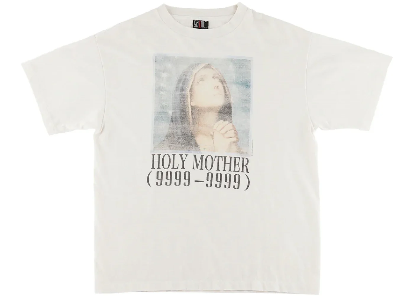 Saint Mxxxxxx Holy Mother T-Shirt Vintage White - 1
