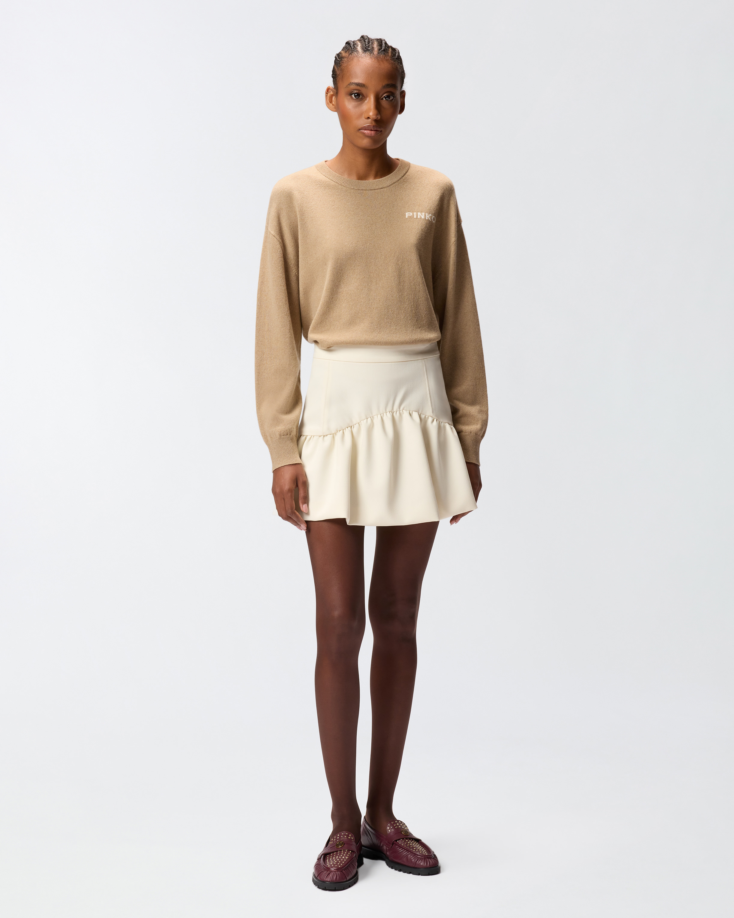 MINI SKIRT WITH FLOUNCE - 2