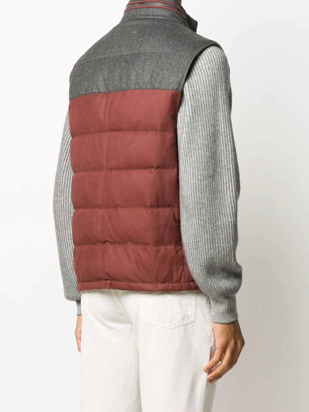 bi-colour gilet - 4