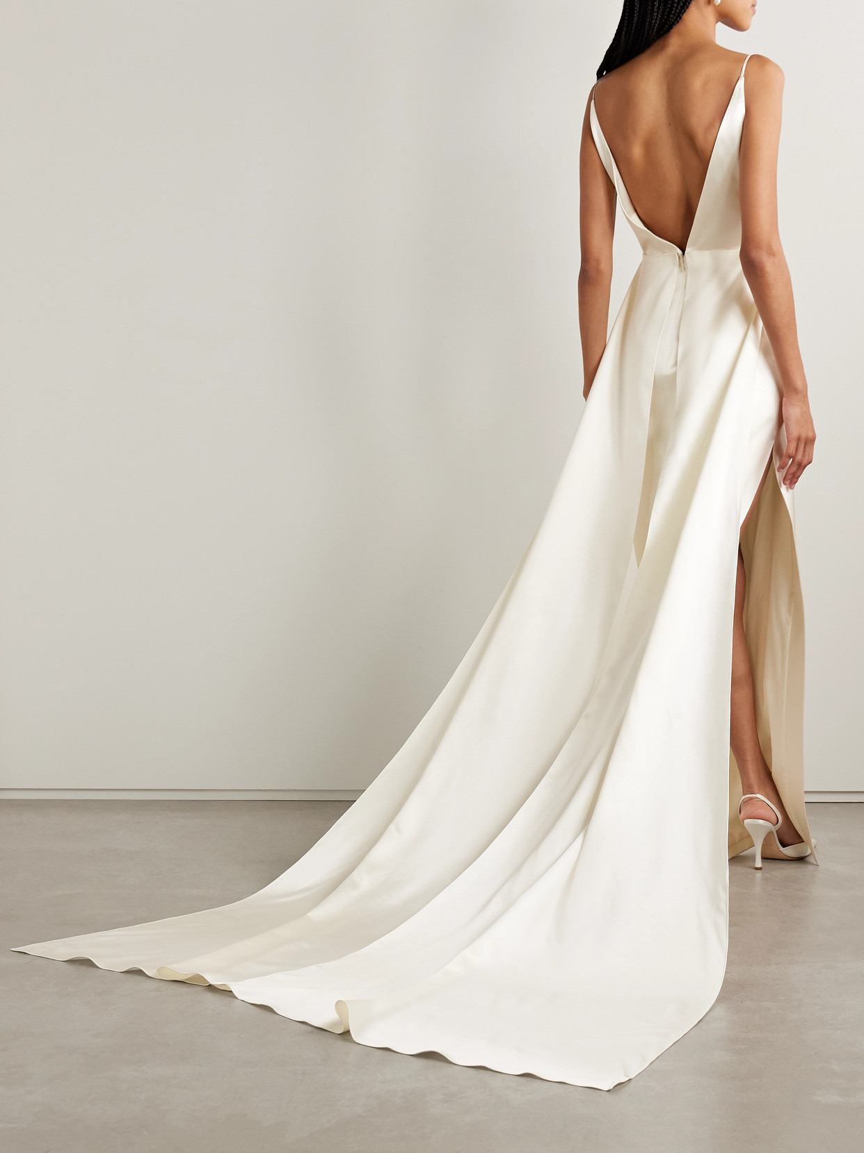 Emerson Silk And Wool-blend Satin Gown - 3