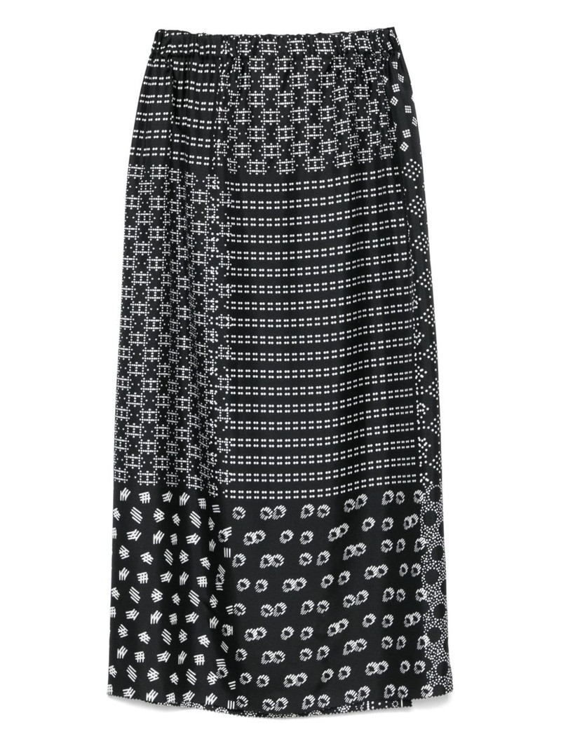 Faliero Sarti geometric-print pareo outlook