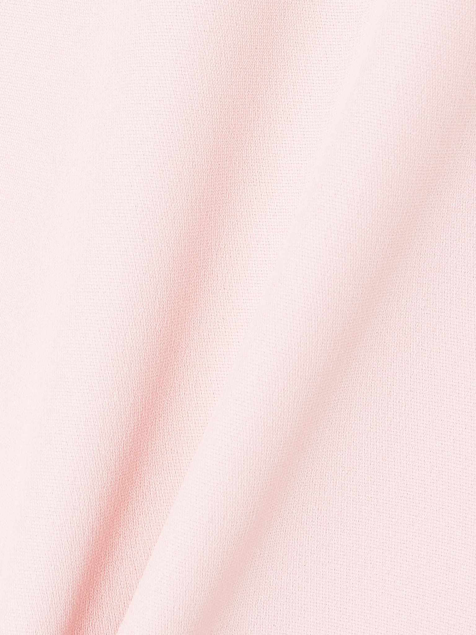 Belted plissé chiffon-trimmed crepe midi dress Pink - 4