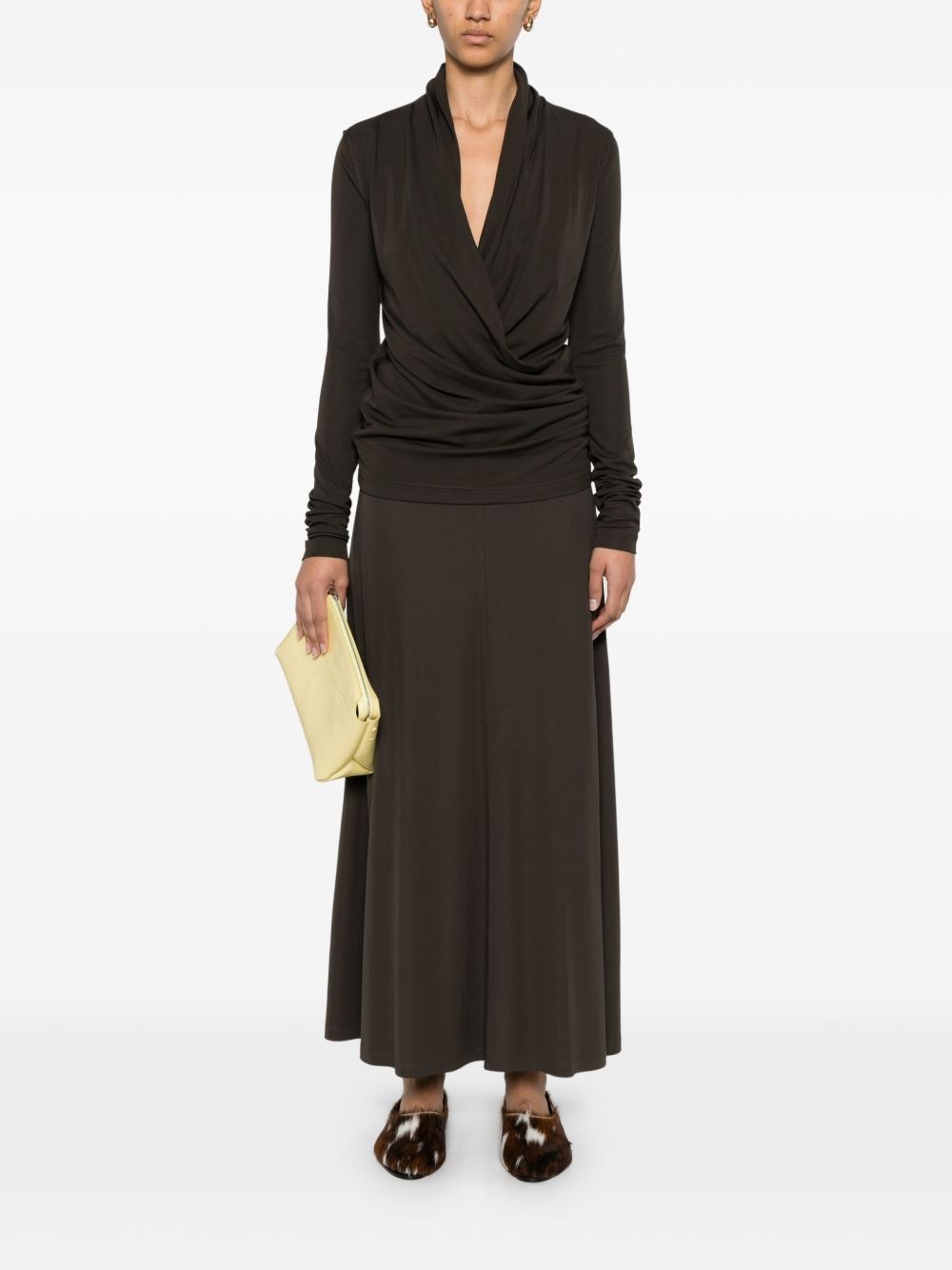 jersey maxi skirt - 2