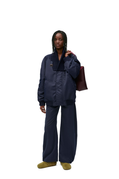 Loewe Adjusted fit balloon trousers in cotton and silk outlook