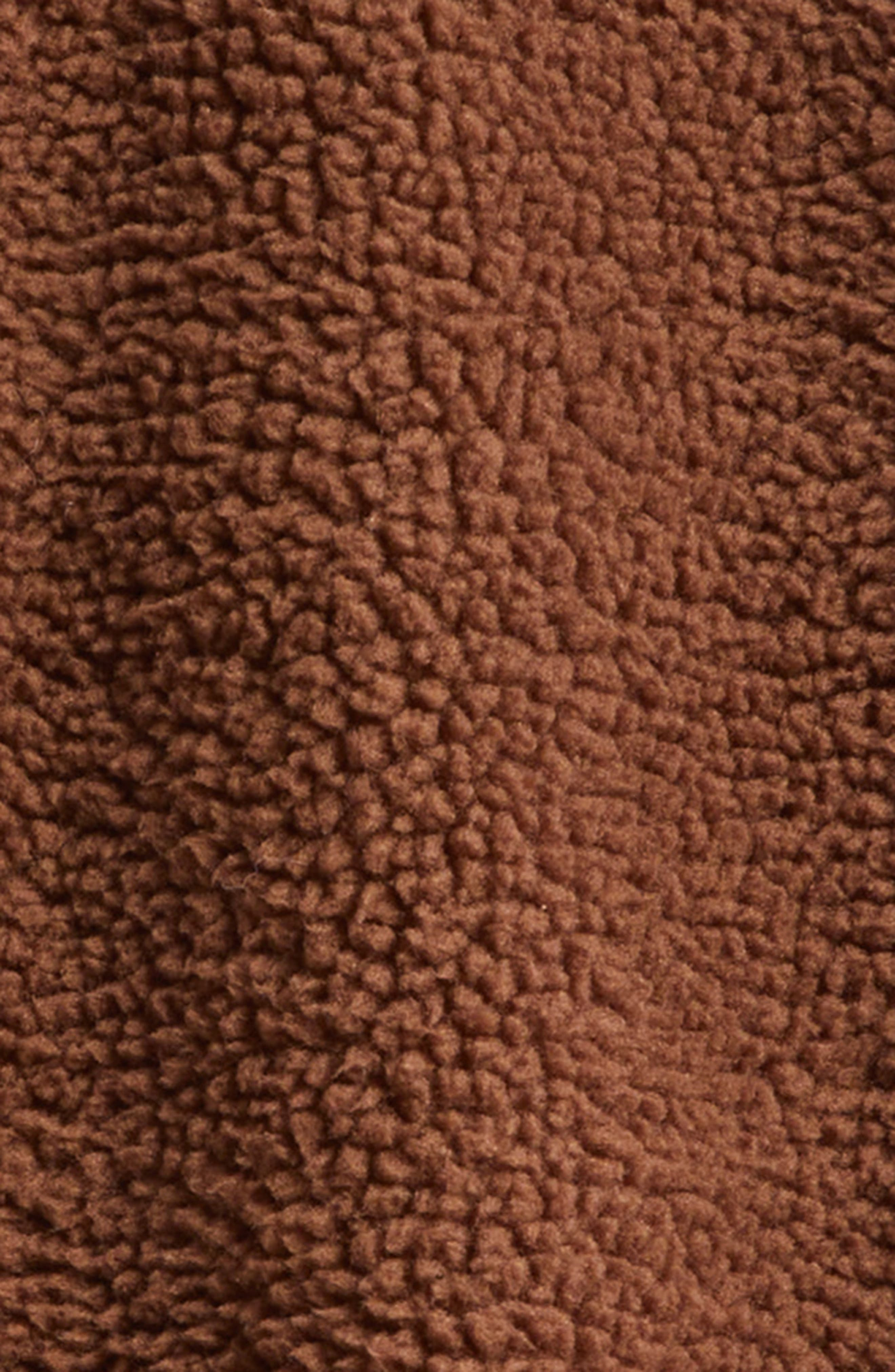 ERL Gender Inclusive Terry Fleece Zip Hoodie in Brown at Nordstrom - 8