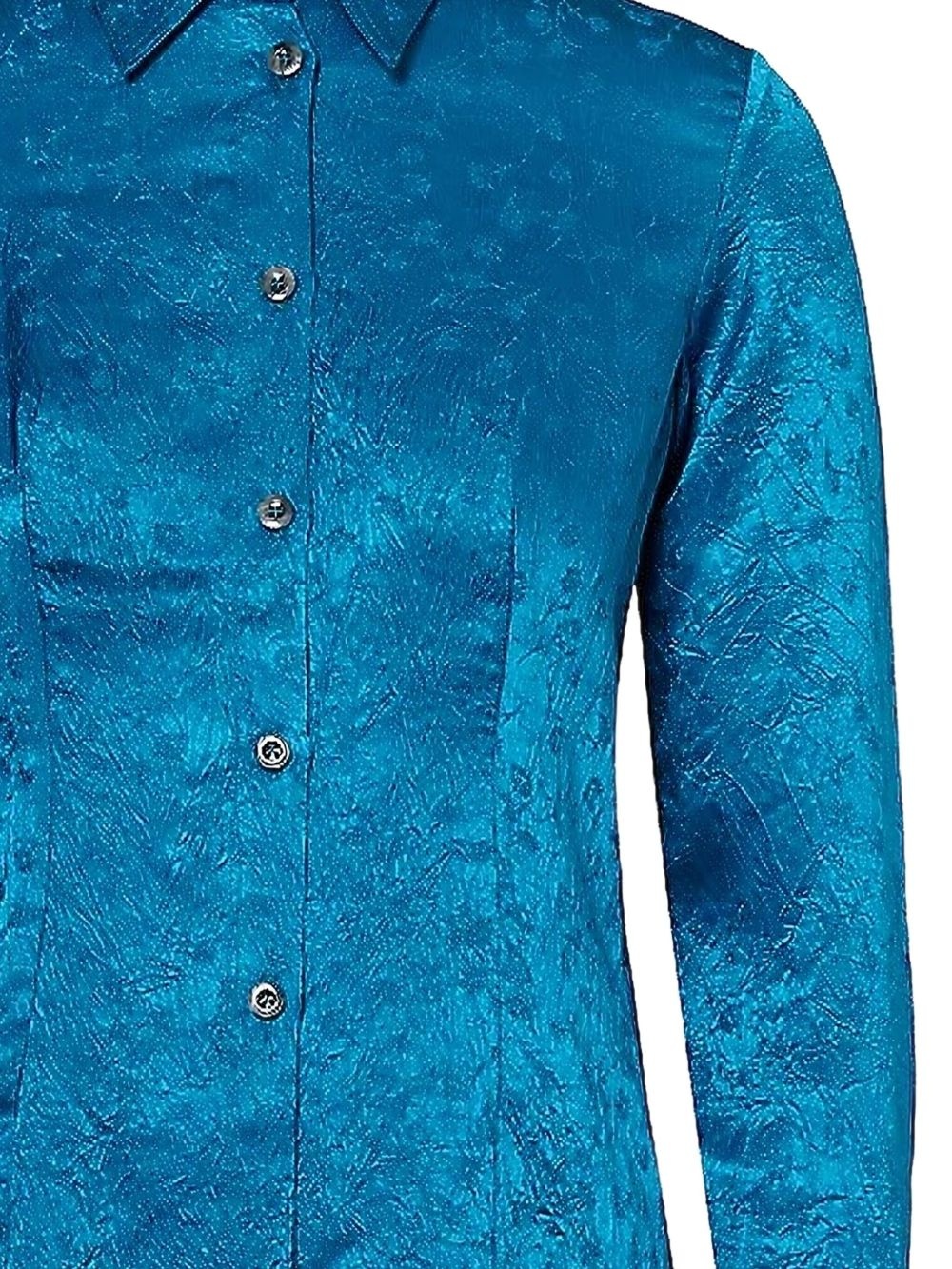 crinkled-finish shirt - 2