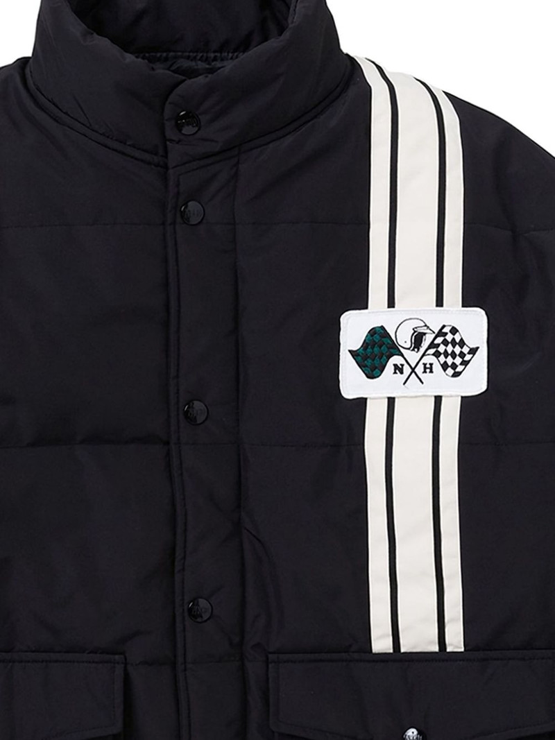 NEIGHBORHOOD stripe-detail padded jacket outlook