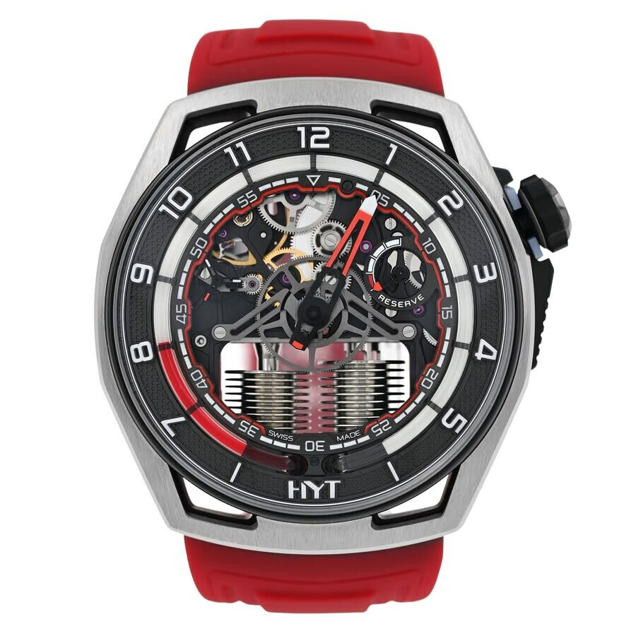 Hyt - HYT Hastroid Hand Wind Black Dial Men's Watch H03061-A - 1