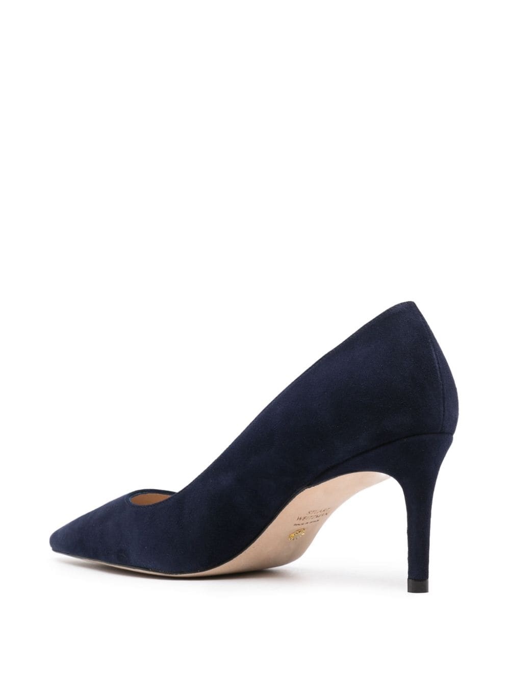 75mm pointed-toe suede pumps - 3