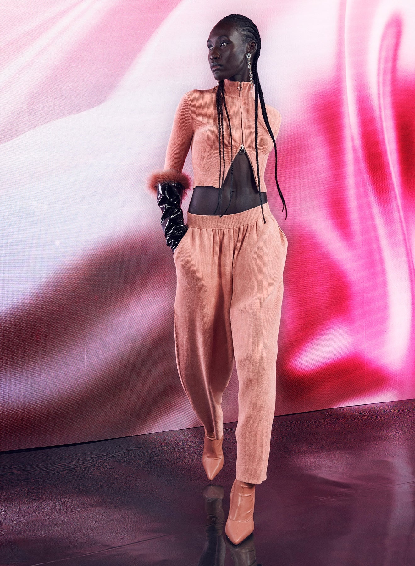 Chenille Tapered Pant - 1