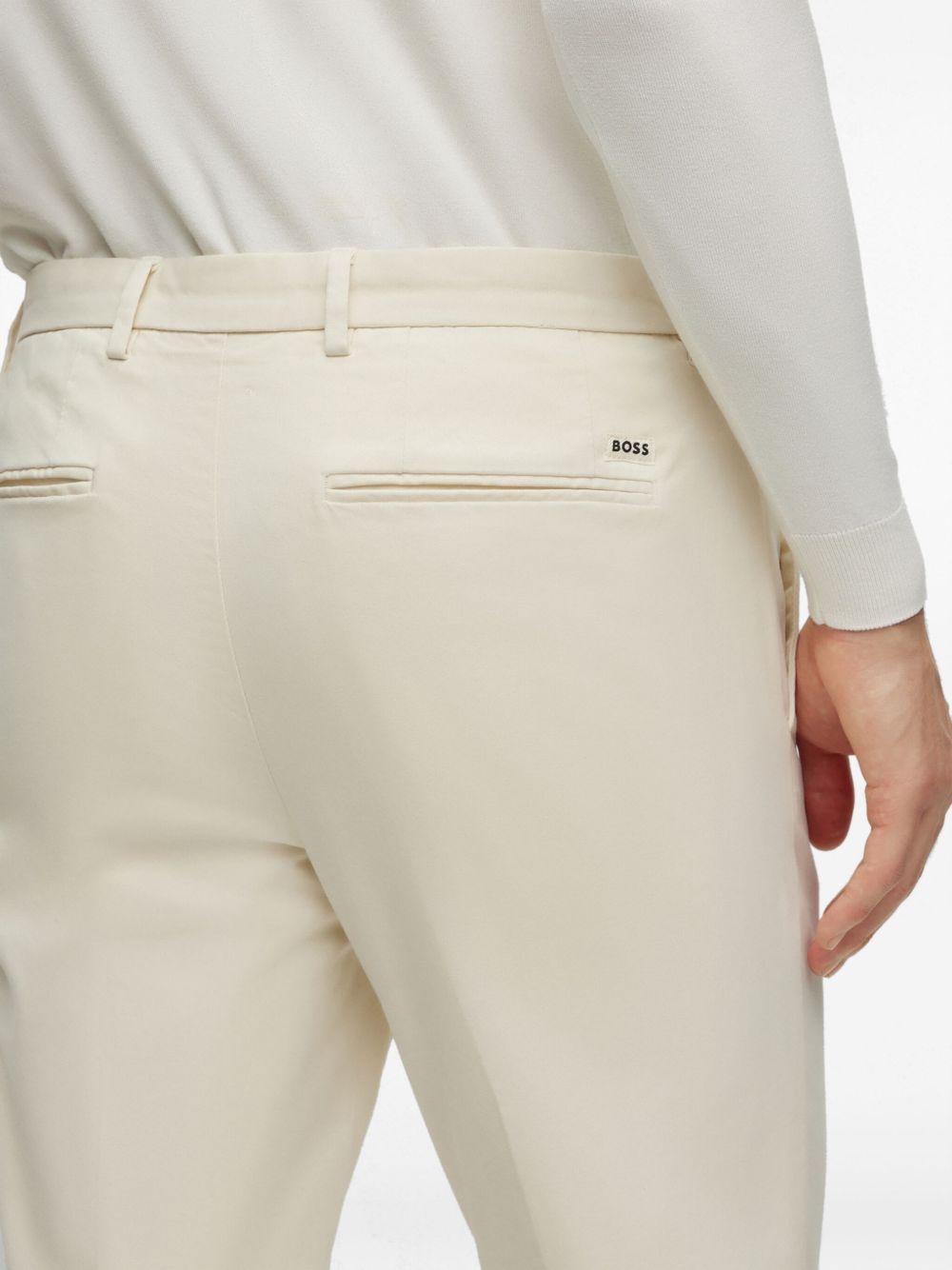 mid-rise slim-cut trousers - 5