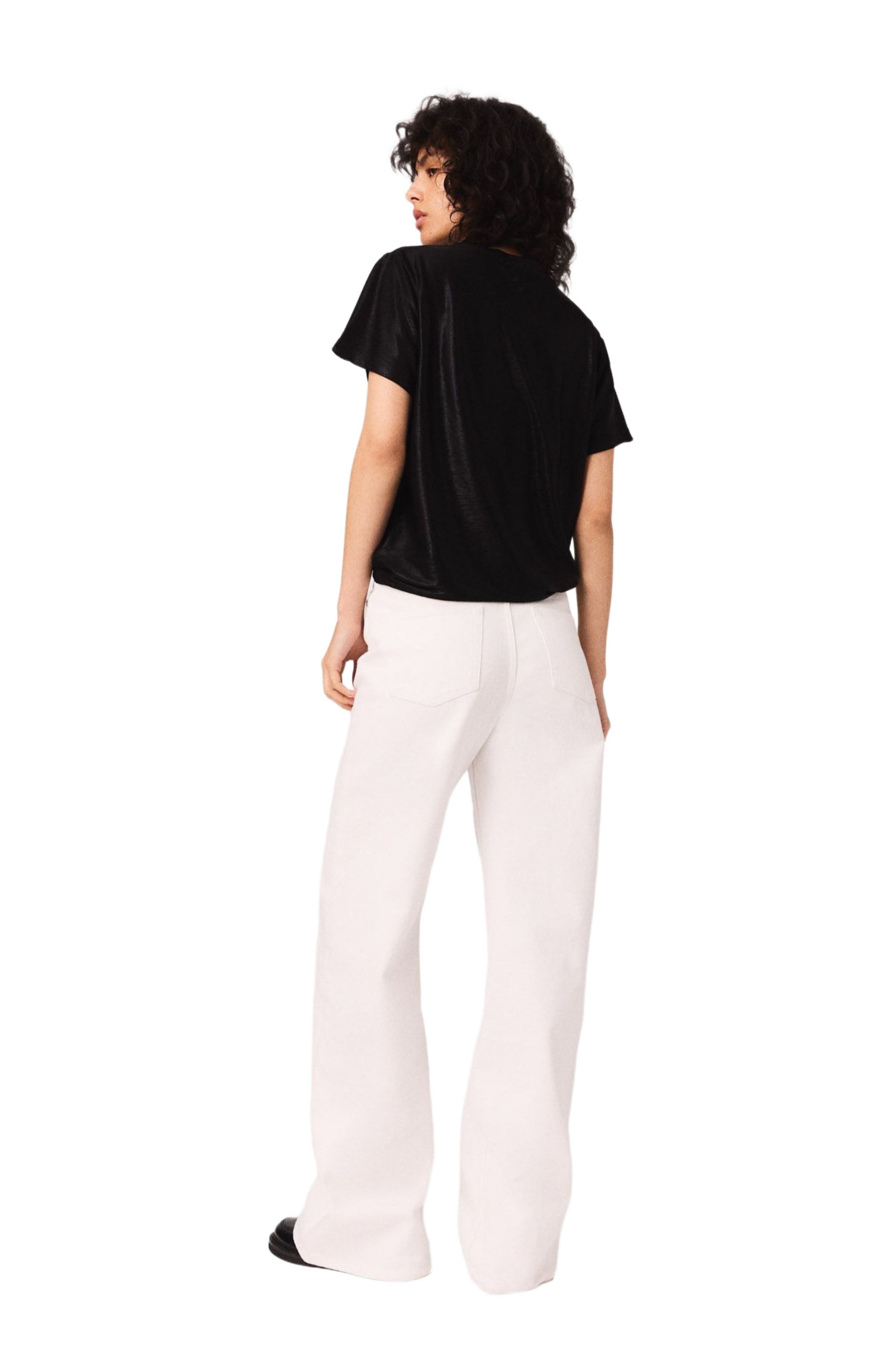 maje Lamé T-shirt in Black/glitter at Nordstrom - 2