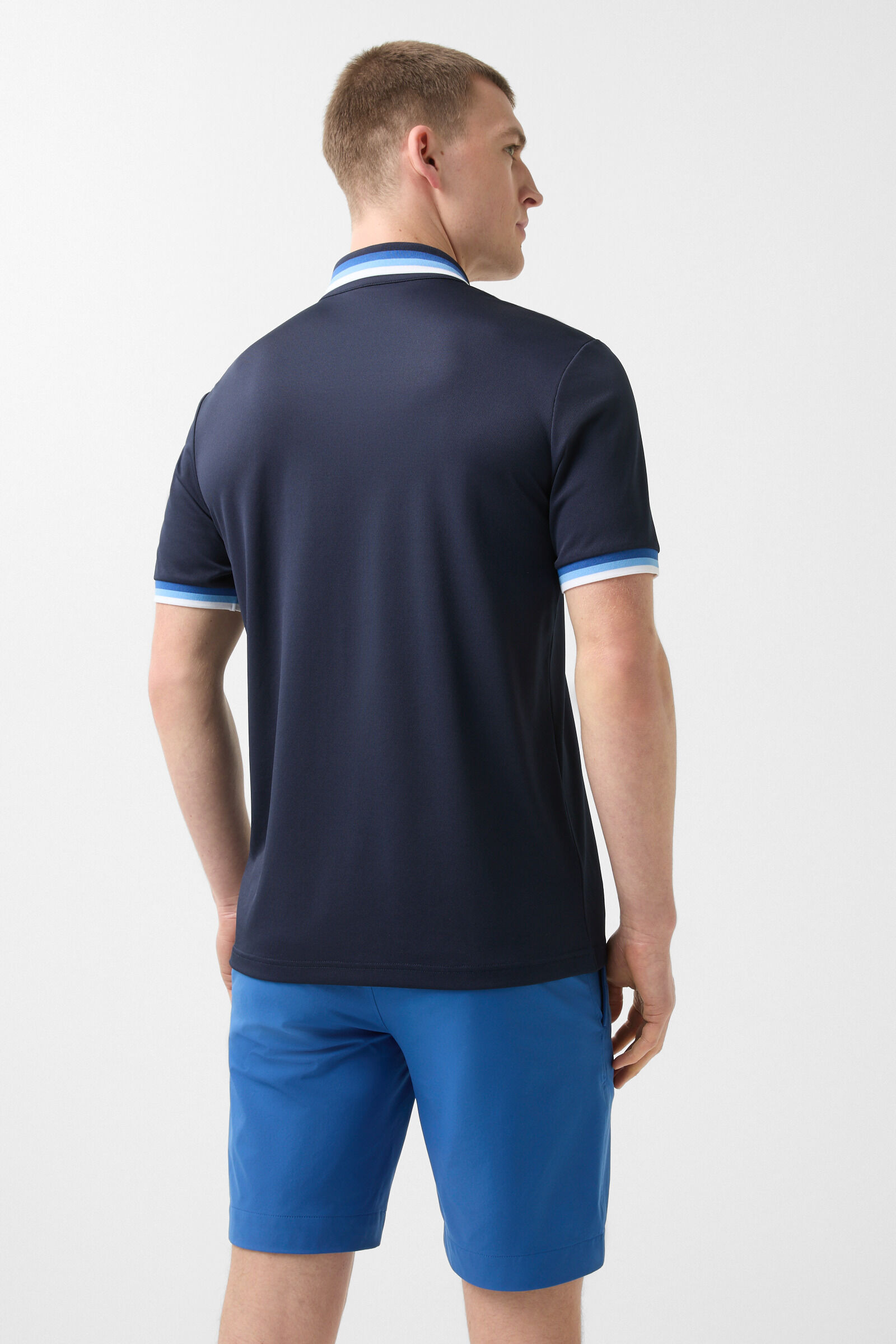 Arik functional short-sleeved top in Navy blue - 3
