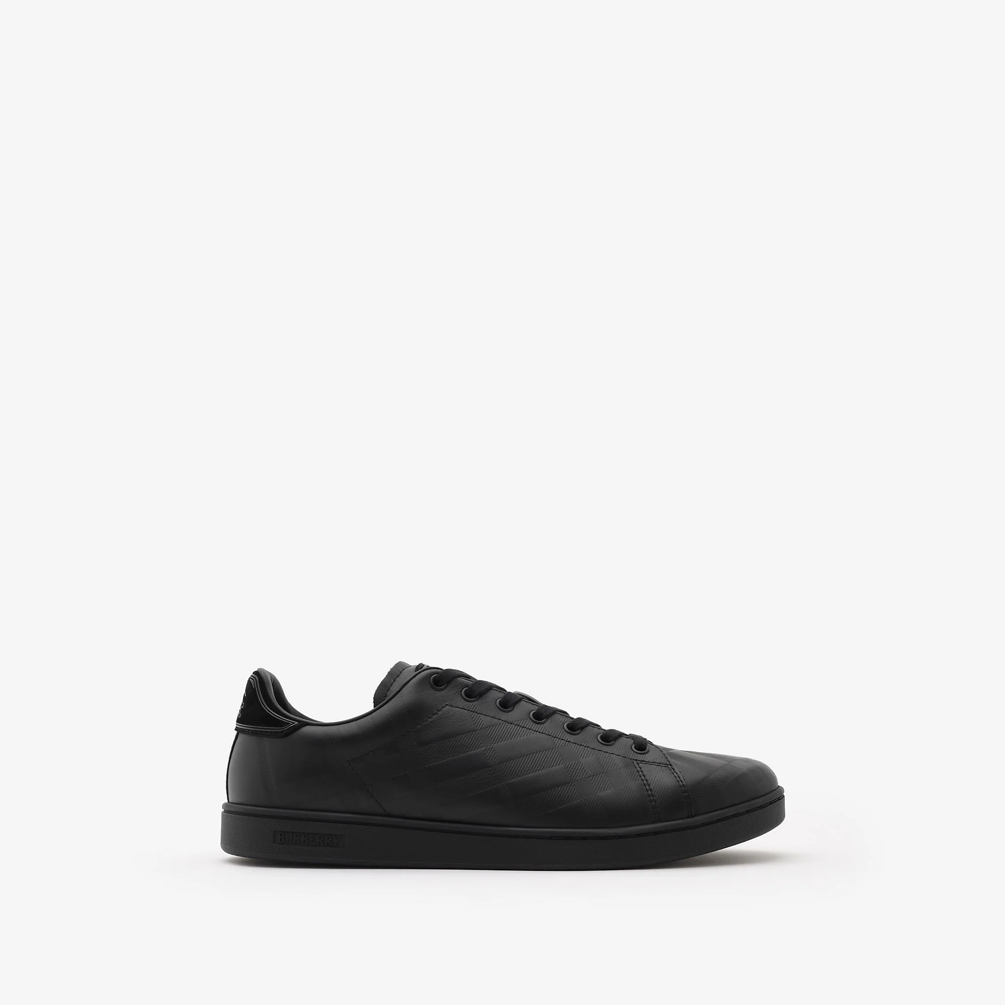 Embossed Check Leather Set Sneakers - 1