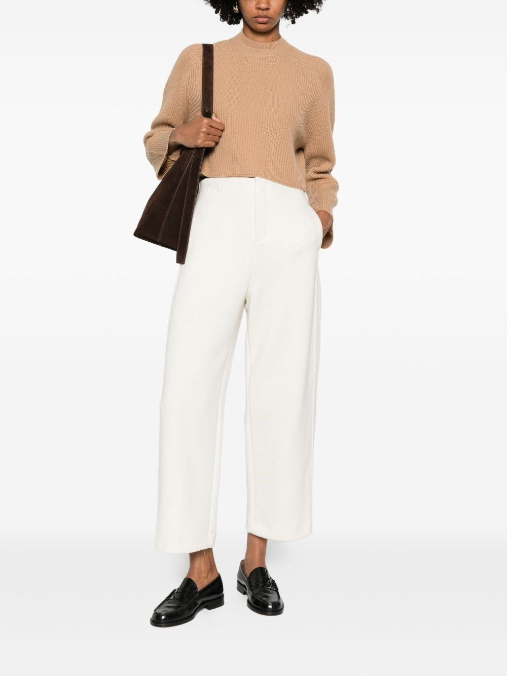 Wool and cotton trousers - 3