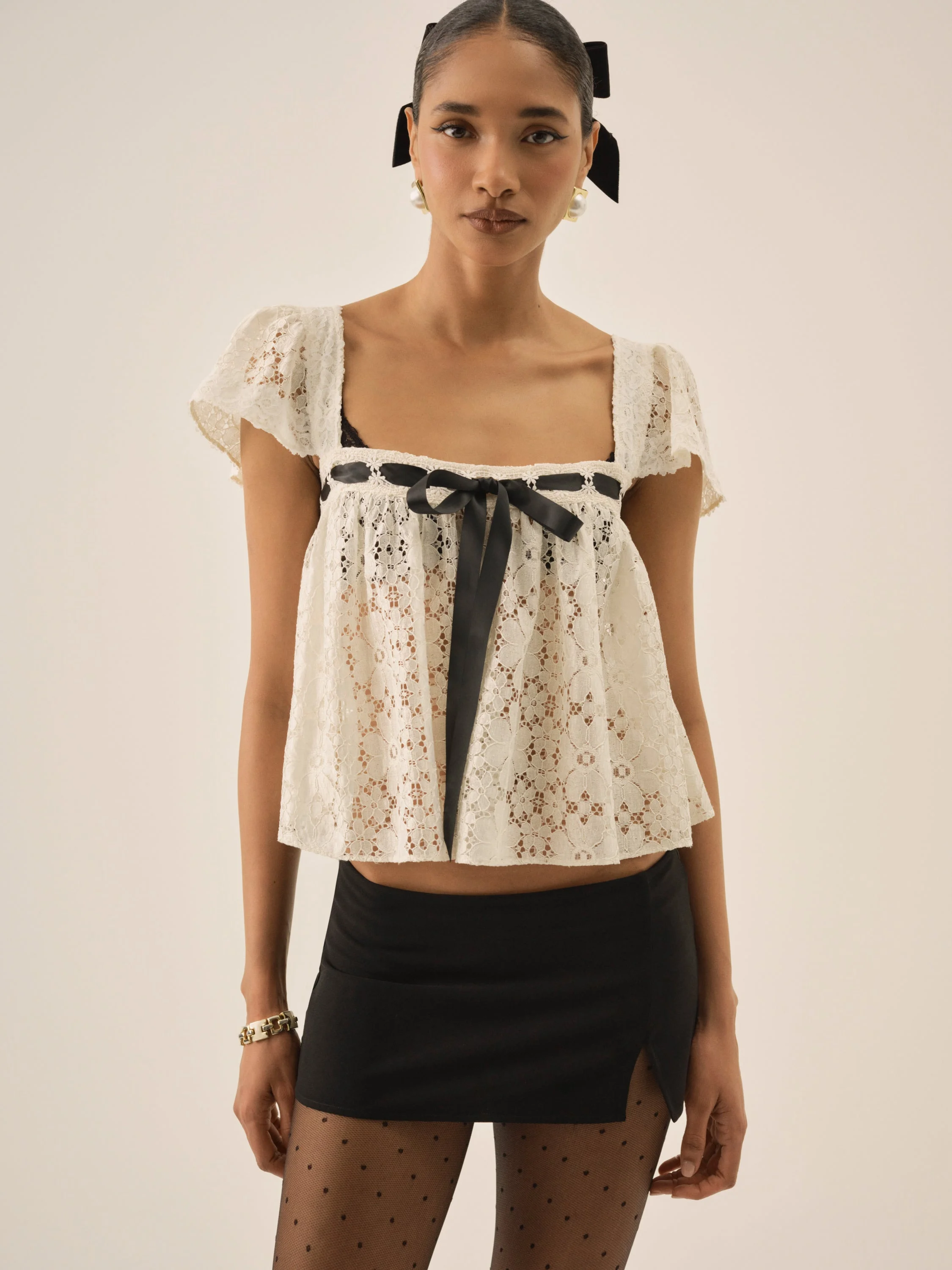 Creampuff Lace Top - 1