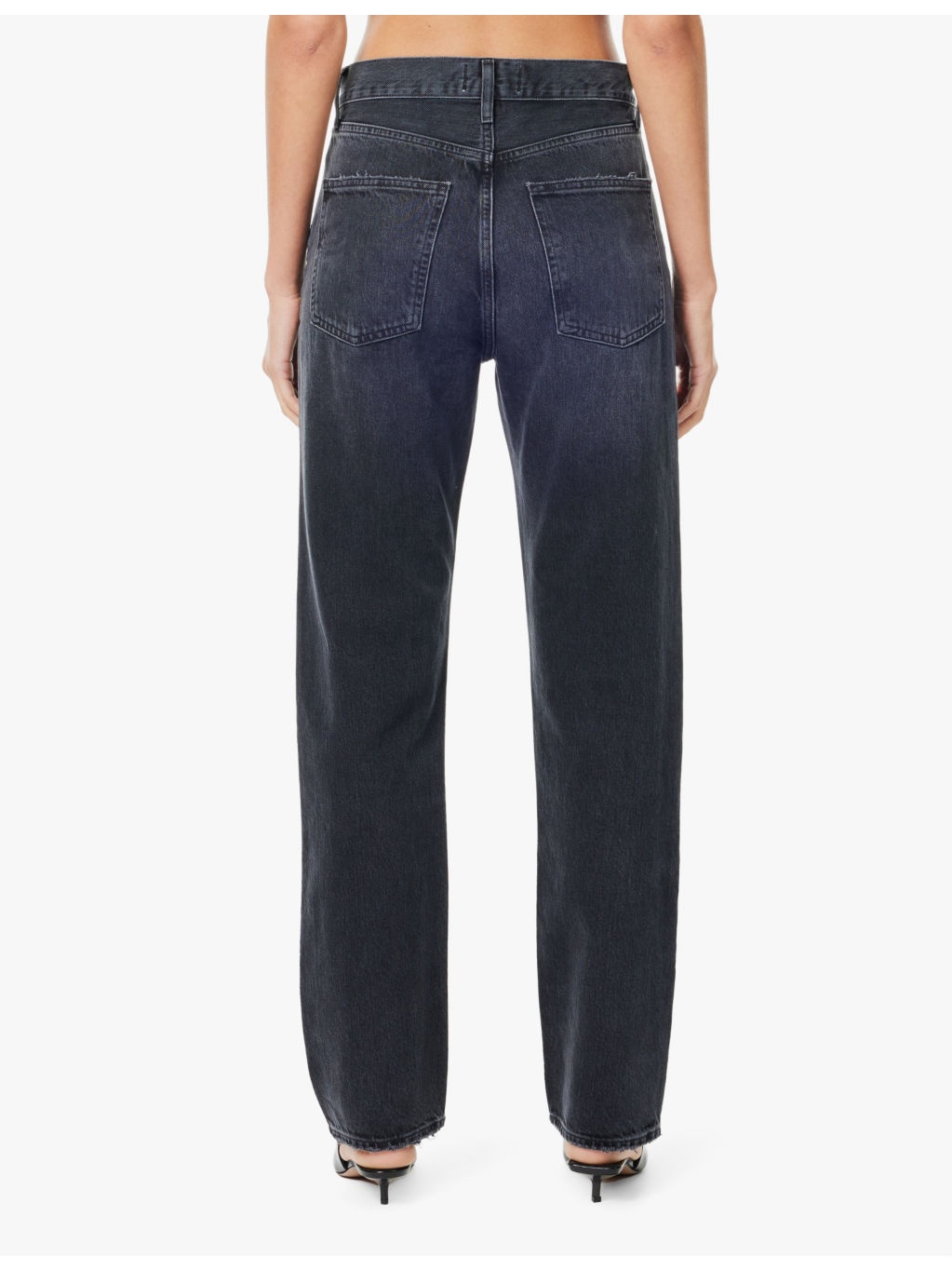 90's Pinch Waist high-rise straight-leg denim jeans - 4