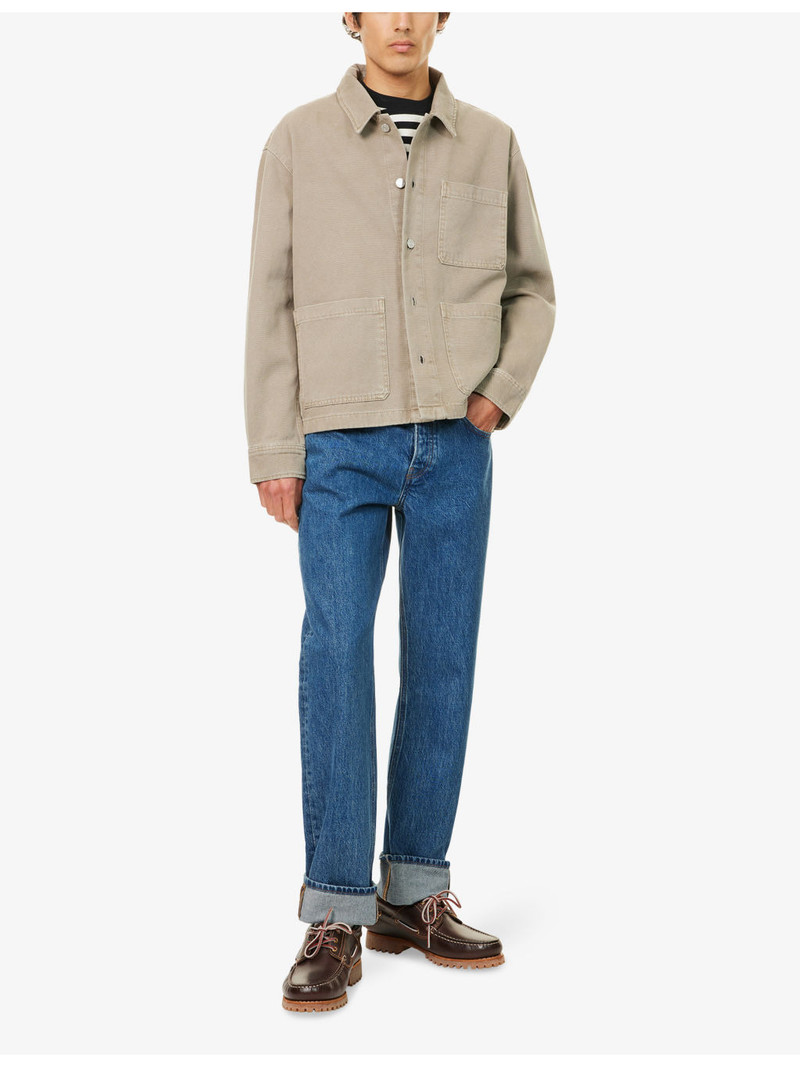 FRAME The Straight regular-fit stretch-denim jeans outlook