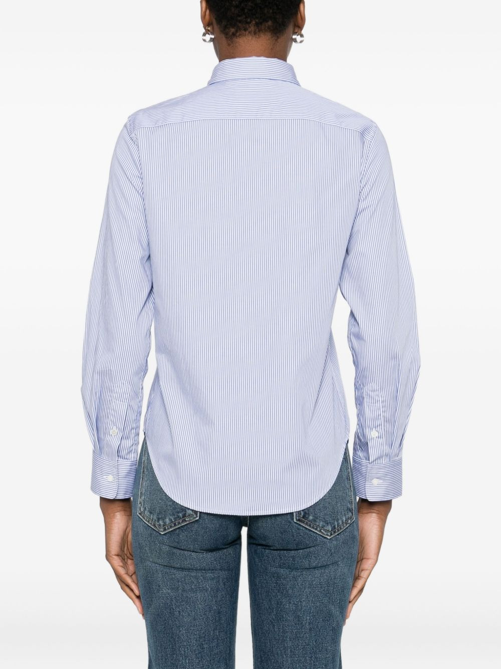 stripe-pattern shirt - 4