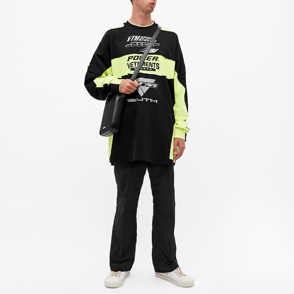 Vetements Long Sleeve Motocross Patched Logo Tee - 7