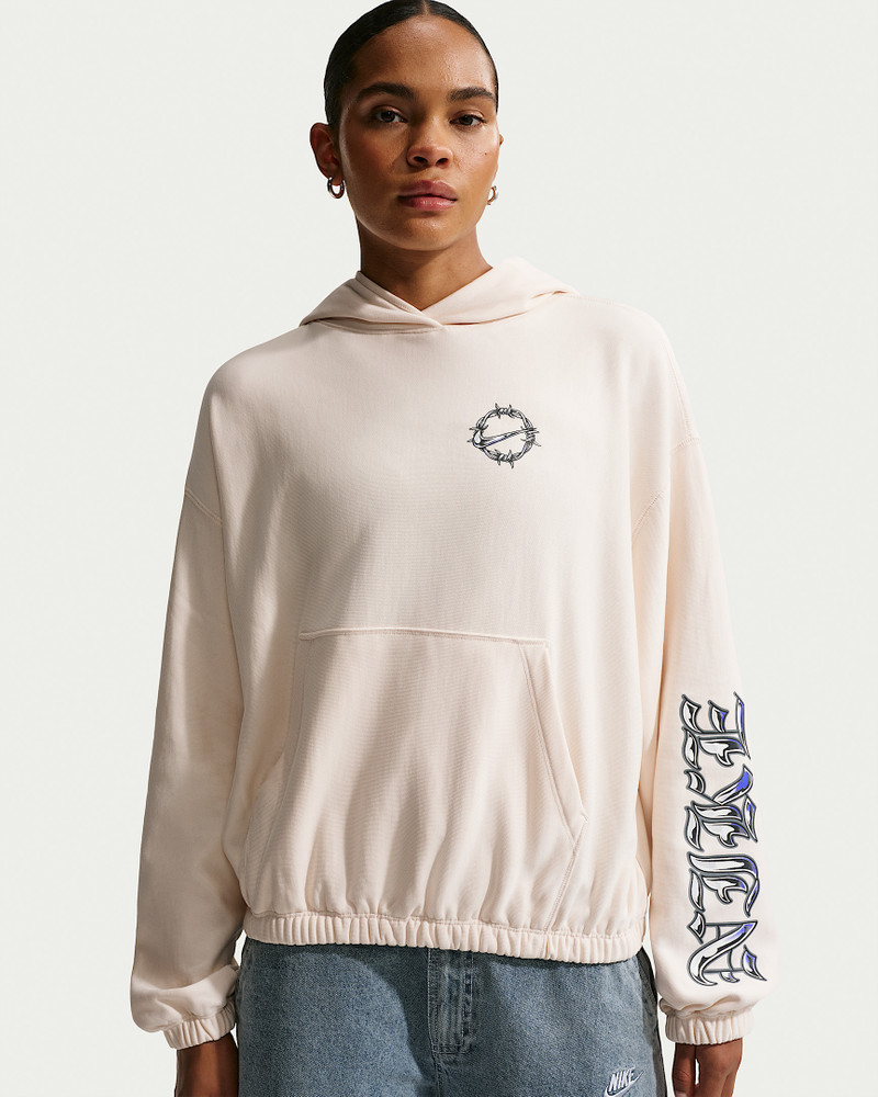 Nike Sportswear Women's Oversized French Terry Graphic Pullover Hoodie 1