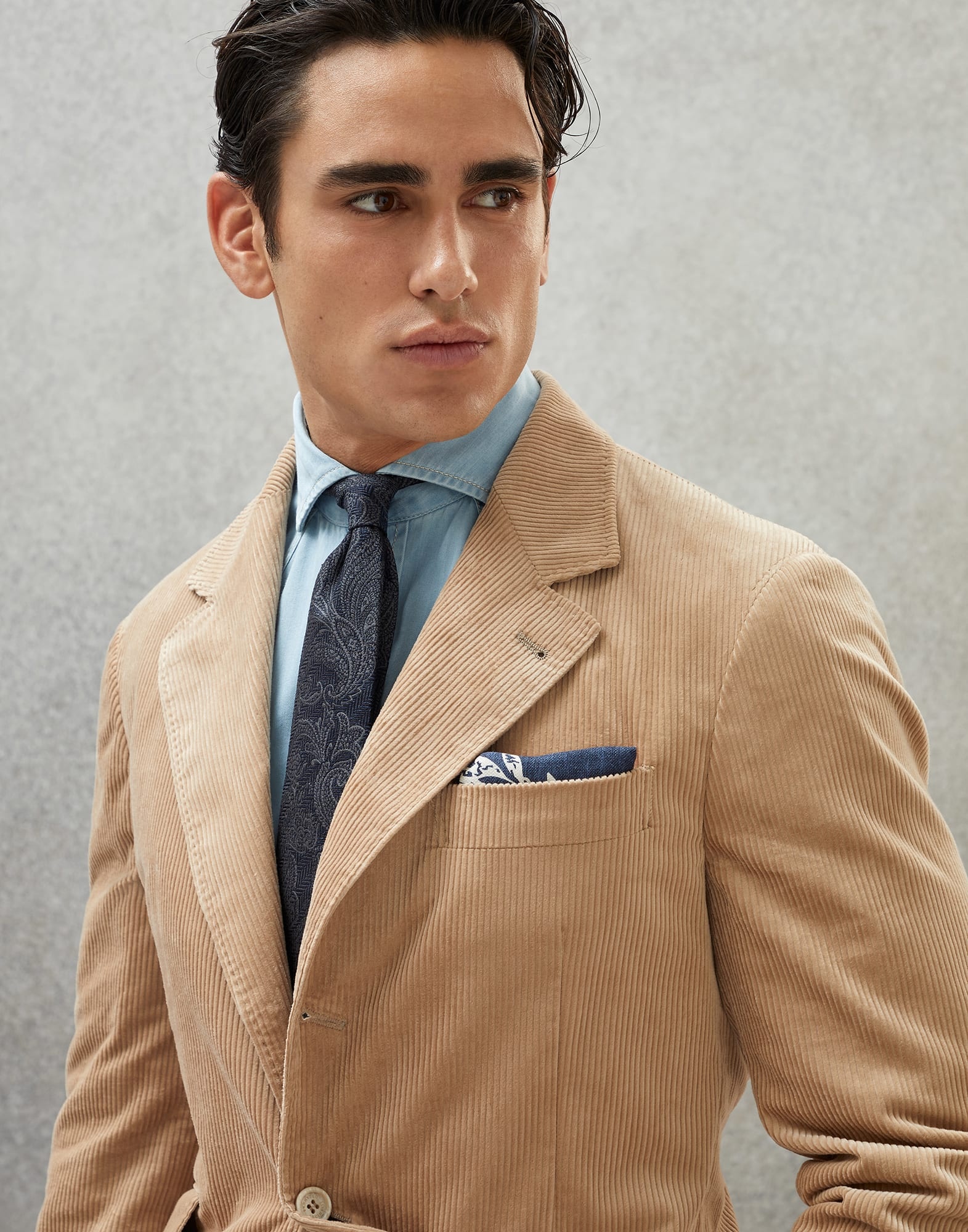 Silk pocket square with print - 3