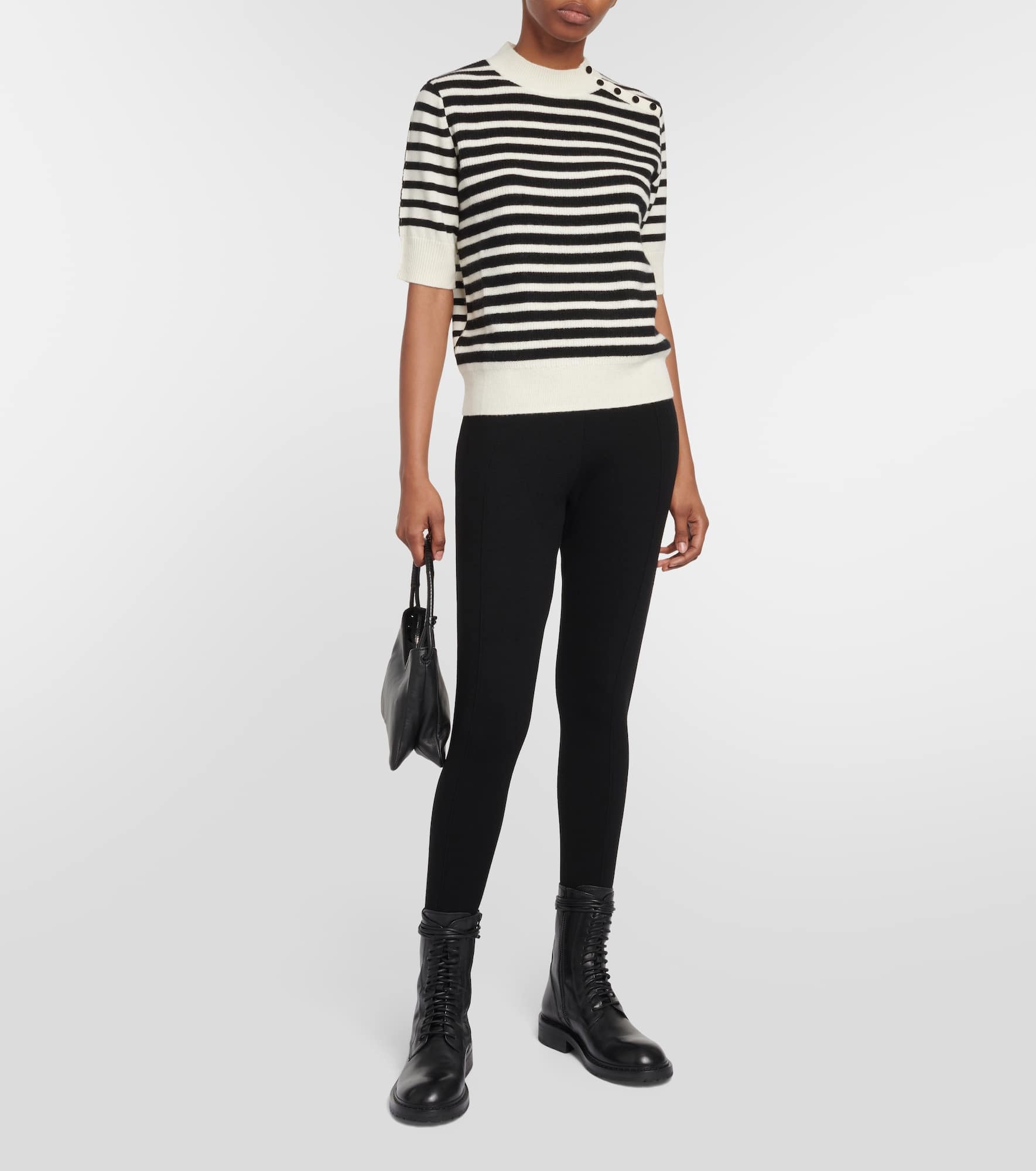 Striped wool and cashmere sweater - 2