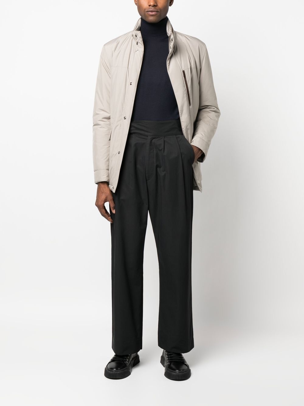 roll-neck virgin wool jumper - 2