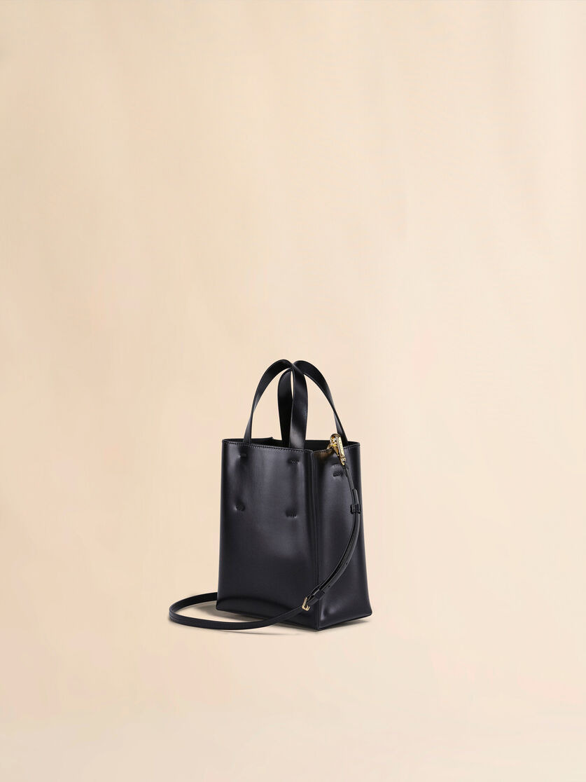 MUSEO MINI BAG IN BLACK LEATHER - 3