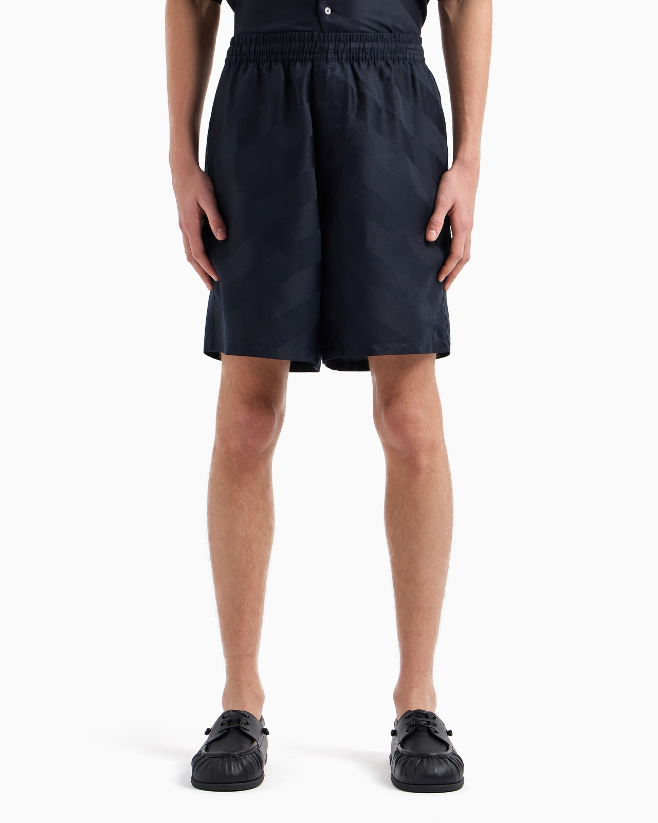 ASV all-over patterned Lyocell Bermuda shorts with an elasticated waist - 2
