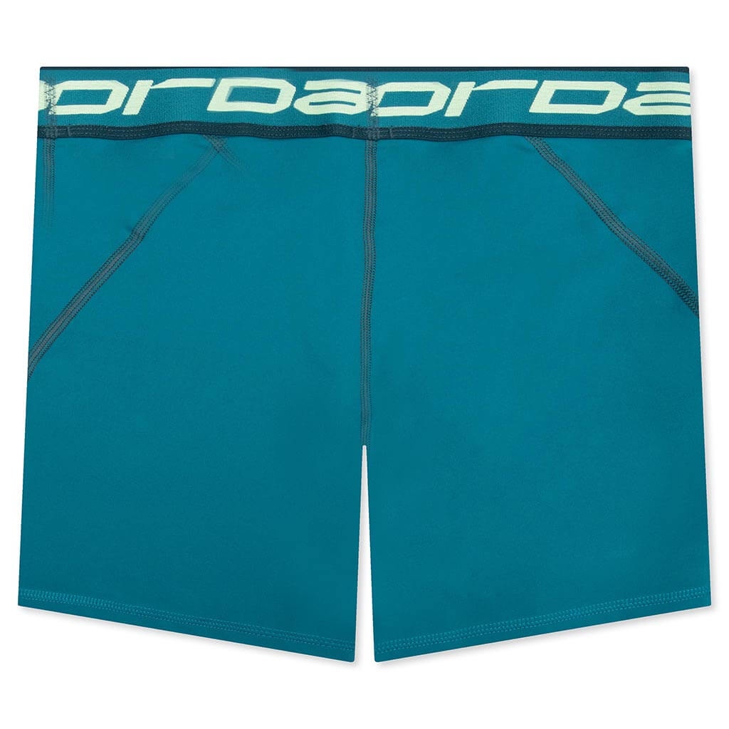 SPORT LEGGING SHORTIE WOMEN'S - SKY J TEAL/BLACK - 2